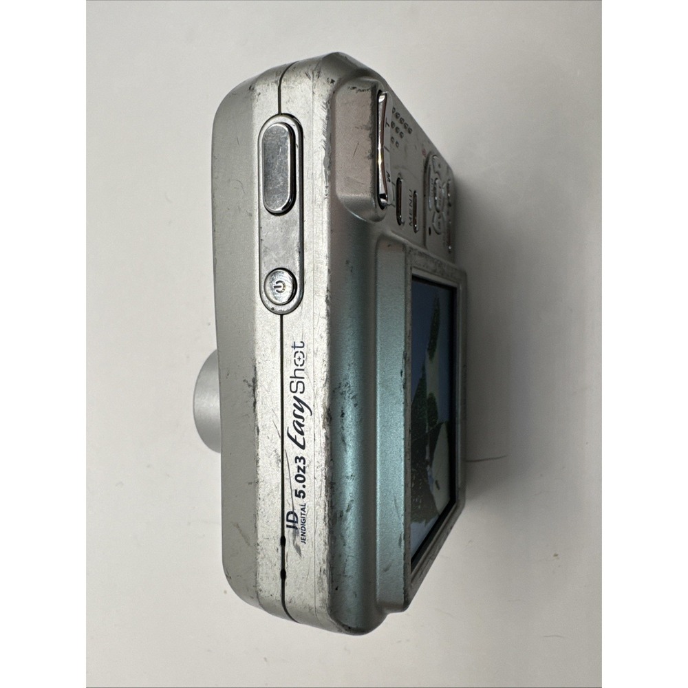 JENOPTIK EasyShot JD5.0z3 5.0MP Compact Digital Camera Silver parts, not working - Picture 4 of 7